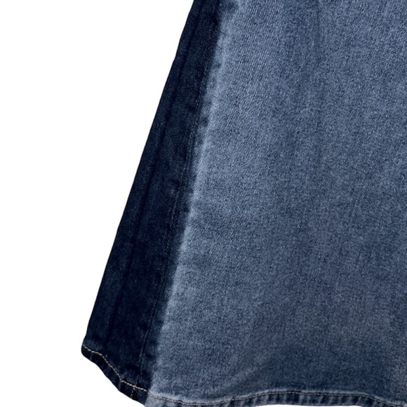 Shyanne Bell Bottom Jeans - Light and Dark Blue - Picture 12 of 16